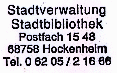 Stadtbibliothek Hockenheim