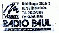 Radio Paul, Hockenheim