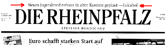 Rheinpfalz, 5. Januar 1999
